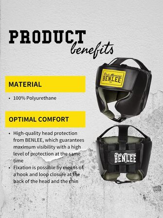 Захист голови BENLEE Rocky Marciano S/M чорного кольору