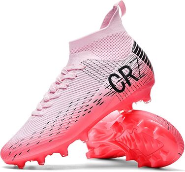 Футбольні черевики для чоловіків та жінок, зала, юніорські, тренувальні, унісекс, рожеві, 37 EU