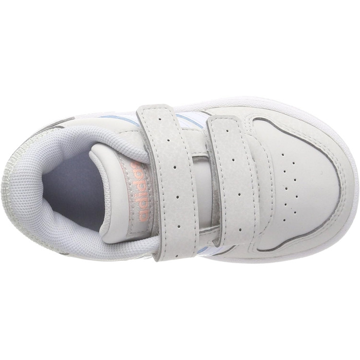 Кросівки баскетбольні adidas Hoops 2.0 CMF C для дітей, сірі та зелені, 27 EU