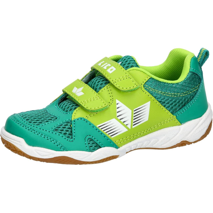 Дитячі спортивні зала-тенісні кросівки Lico для залу (30 EU, зелений лемон)
