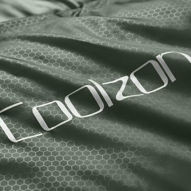 Сплячий мішок Coolzon для кемпінгу та подорожей, 3-4 сезони, дорослий, ультралегкий, компактний, теплий, зелений