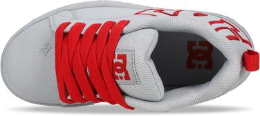 Кросівки для скейтбордингу DC Court Graffik для хлопчиків (13.5 Little Kid, сірий/червоний)