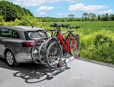 Велотримач EUFAB 11556 для фаркопу: Amber 4 - переноска на 4 велосипеда