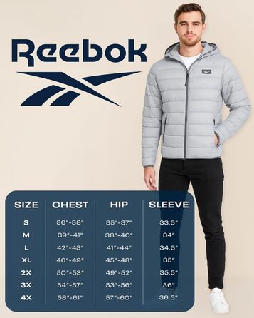 Куртка чоловіча Reebok Rbk Heavy Puffr V2 Olive/Leaf It to Me (синтетичний пух)
