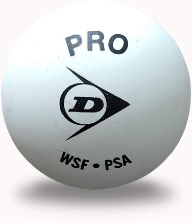 М'яч для сквошу Dunlop Pro білий, універсальний розмір, для дорослих