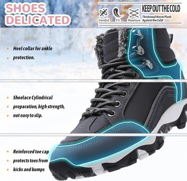 Чоботи зимові жіночі Littleplum, утеплені, для трекінгу, синього кольору (41 EU)