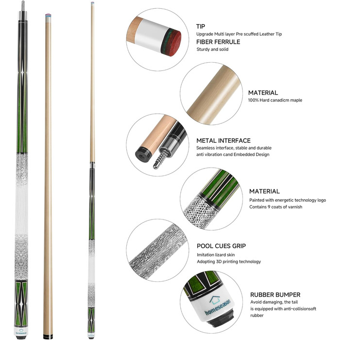 Кю HomeSeason 58'' для більярду з чохлом