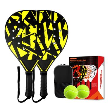 Набір для пляжного тенісу (2 ракетки) Padelschläger ABS/EVA, з м'ячами та сумкою для перенесення - для дорослих, пляж, подвір'я, басейн