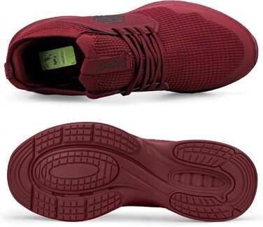 Кросівки Giniros для чоловіків: бігові, спортивні, тенісні, для прогулянок та фітнесу. Червоні, легкі, дихаючі (40 EU)