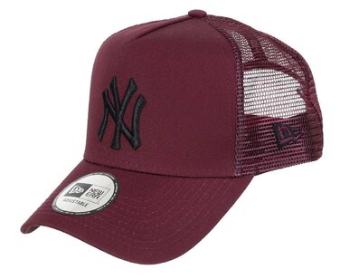 Кепка New Era MLB A-Frame Trucker Snapback з логотипом команди, регульована, бордова (Maroon), один розмір