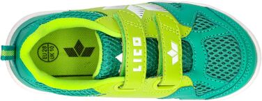 Дитячі спортивні зала-тенісні кросівки Lico для залу (30 EU, зелений лемон)