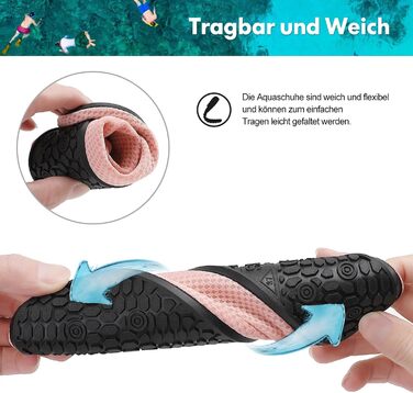 Шкарпетки для плавання та відпочинку Sixspace: дихаючі, швидковисихаючі, розміри 34-47