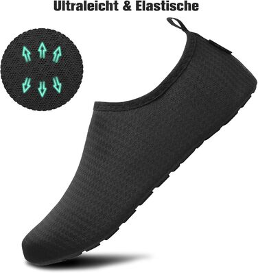 Чоботи для плавання та водних видів спорту SAGUARO для чоловіків та жінок. Швидковисихаючі, легкі неопренові тапочки для пляжу, серфінгу та дайвінгу. Розміри EU 36-47. Кольори: зелений, жовтий.