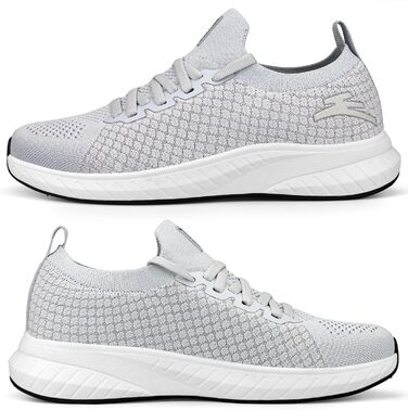 Жіночі спортивні кросівки для бігу та повсякденного носіння, легкі, дихаючі, сірого кольору (36 EU)