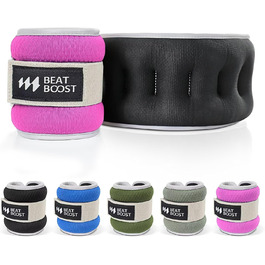 Утяжувачі для щиколоток і зап’ясть BeatBoost, 2 шт, 4-8 кг, з регульованими ременями для жінок і чоловіків, для фітнесу, пілатесу, аеробіки, тренувань