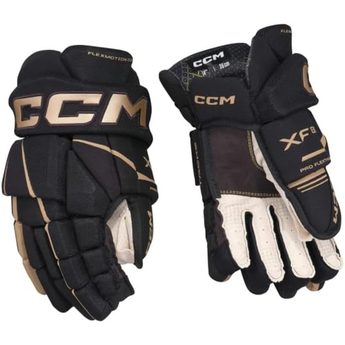 Хокейні рукавички CCM Tacks XF80 Junior для юніорів, чорні
