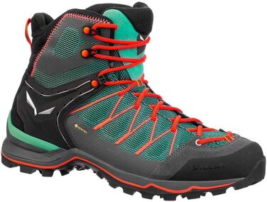 Черевики трекінгові Salewa Ws Mountain Trainer Lite Mid Gore-Tex, 40 EU, зелений/кораловий