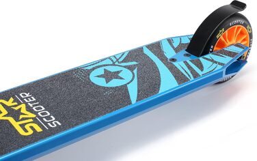 Трюковий самокат STAR SCOOTER Pro Sport 110 мм, алюмінієвий, для дітей від 5 років, зелений, HIC-компресія, для початківців і досвідчених