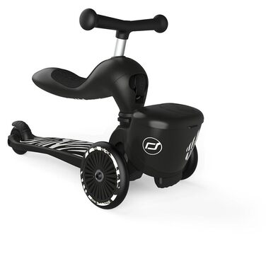 Біговел Scoot & Ride Highwaykick 1 Lifestyle з сидінням та кошиком (зебра)