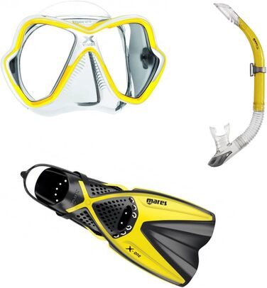 Набір для снорклінгу Mares X-One X-Vision Sailor, жовтий, розмір 39-43
