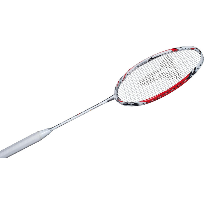 Бадмінтонна ракетка Talbot Torro Isoforce 411.3 Lite, біло-сріблясто-червона, розмір M