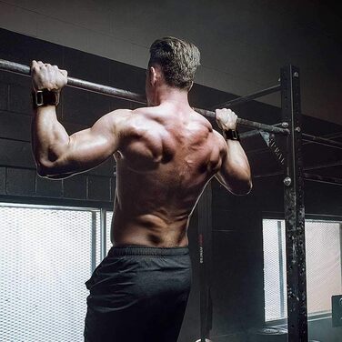 ТAVIEW Преміум фітнес-напульчники для підйому штанги – підтримка хвату, альтернатива рукавичкам, для силових тренувань, кросфіту, підтягувань, станової тяги, коричневі