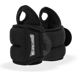 SPORTINATOR Манжети-обтяжувачі для рук і ніг, 2 шт, 2 x 1,5 кг, на липучці, для тренувань, жіночі та чоловічі
