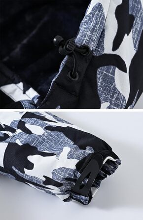 Чоловіча куртка Ysento для катання на лижах та активного відпочинку, зимова, софтшел, водонепроникна, тепла, з капюшоном, камуфляж (XL)