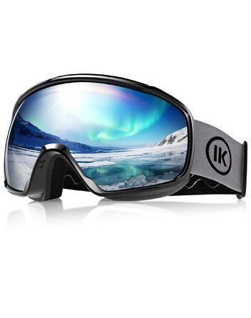 Гірськолижна маска Innerking OTG з подвійним склом, захист від запотівання та UV400, для носіння з окулярами, унісекс (чоловіча, жіноча, підліткова) для лиж та сноуборду