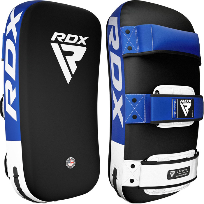 Шлагбафер RDX для бойових мистецтв, Curved Trittschlagpolster для кікбоксингу, Муай Тай, тренувальні снаряди для боксу з Maya Hide шкіри, MMA Thai Pads, Boxpratzen, Boxpads (1 шт.), універсальний розмір