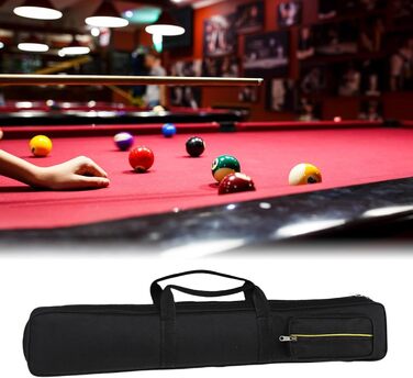 Чохол для кия Billard з 8 відділеннями, з ремінцем, ударостійкий, для кия з суглобом 1/2, чорний