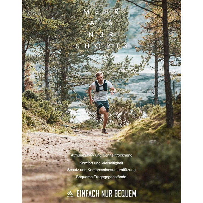 Шорти чоловічі HOPLYNN 2-в-1 літні, швидковисихаючі, для бігу та фітнесу, чорні