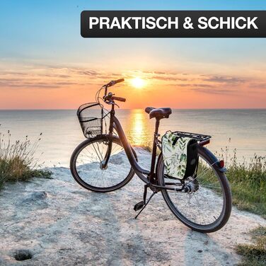 Велика водонепроникна велосипедна сумка Valkental для багажника, 20 л, з великими світловідбивачами, замком, міцна, багаторазово відзначена, модель Spring
