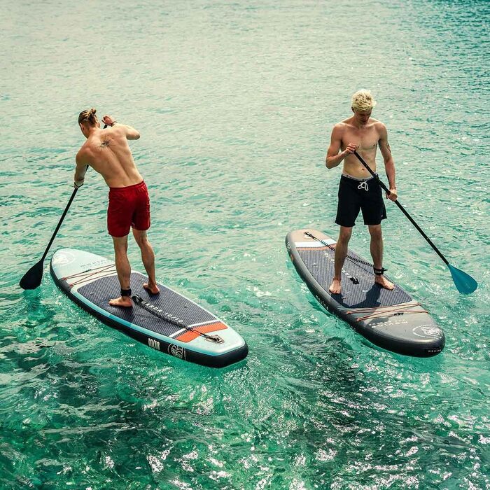 Надувний SUP-борд Movino Garda Allround 10'10' - комплект для SUP-серфінгу, 330 см (блакитний/червоний)
