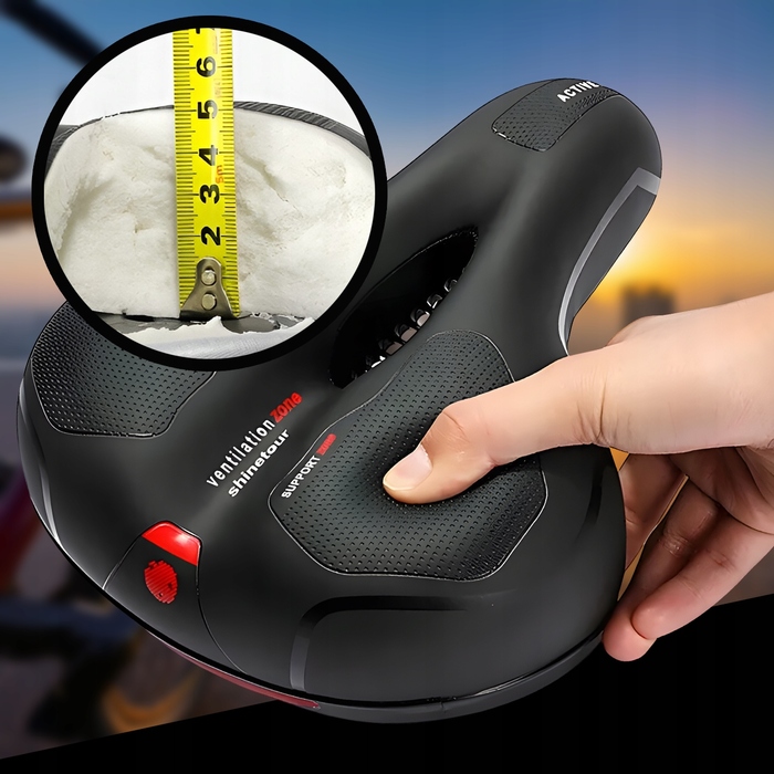 М'яке велосипедне сідло: спортивне, широке, з вентиляцією та відбивачем