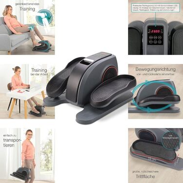 Міні-еліптичний тренажер MaxVitalis: компактний велотренажер для дому та офісу з комп'ютером та 3 програмами