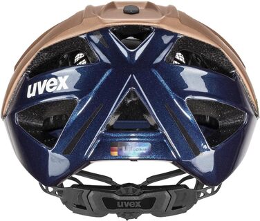 Велосипедний шолом Uvex Gravel X для дорослих, регулювання розміру, вентиляція, колір hazel-deep space matt, 56-61 см