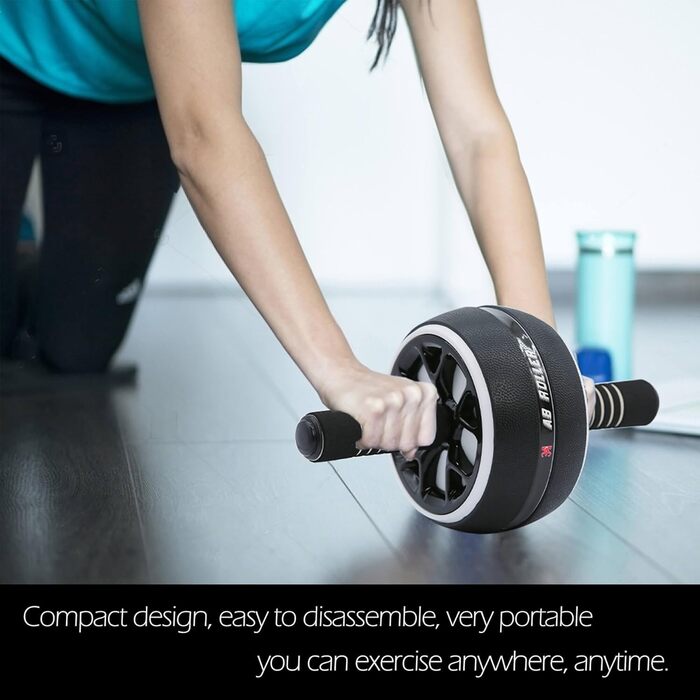 Колесо для пресу AB Wheel Roller - тренажер для пресу для занять у залі та вдома