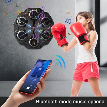 Музичний бокс для боксу з Bluetooth, настінна смарт-боксерська машина з рукавичками для тренування дорослих і дітей