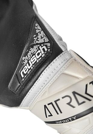 Воротарські рукавички Reusch Attrakt Infinity NC, унісекс, розмір 9, біло-чорні