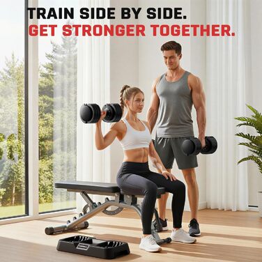 Регульована штанга Yaheetech 2,5-24 кг, 15 рівнів, сталева, з подвійною фіксацією, протиковзка, для дому, спортзалу, офісу