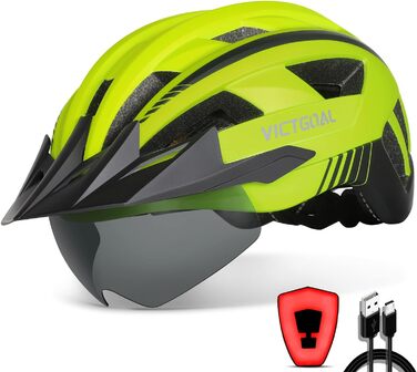 Велошолом VICTGOAL для чоловіків і жінок, MTB, знімний магнітний козирок, вентиляція 21 канал, регульований