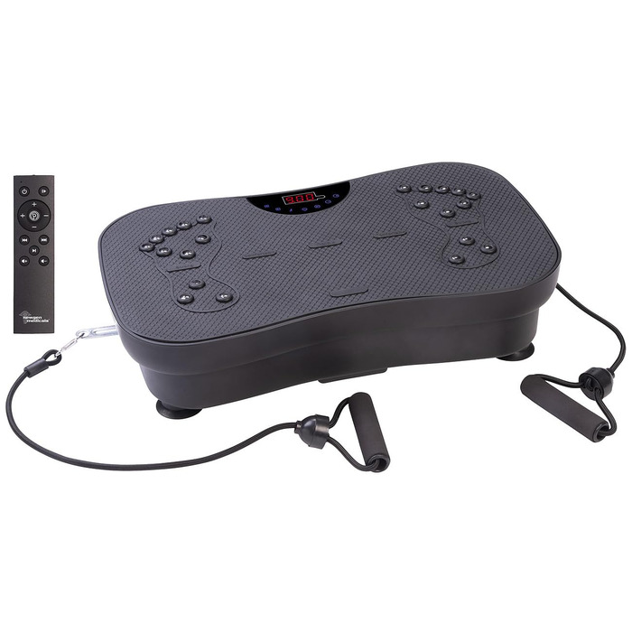 Віброплатформа Newgen Medicals з Bluetooth та динаміками: 180 рівнів, LED-дисплей для фітнесу та м'язового тренування