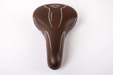 Сідло для велосипеда чоловіче Comfort Gel, City Bike, коричневе, м'яке та зручне