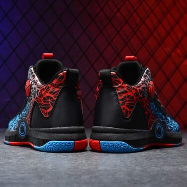 Баскетбольні кросівки Anti Rutsch High Top: легкі, дихаючі, зелені (40 EU, вузька ширина, чорний/синій)