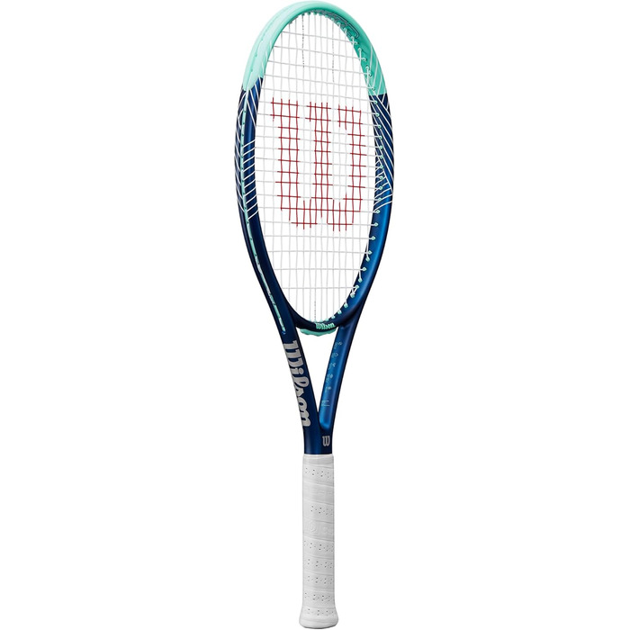 Тенісна ракетка Wilson Ultra Power 100 для дорослих, синьо-бірюзова, розмір ручки 4-1/4 (2), унісекс