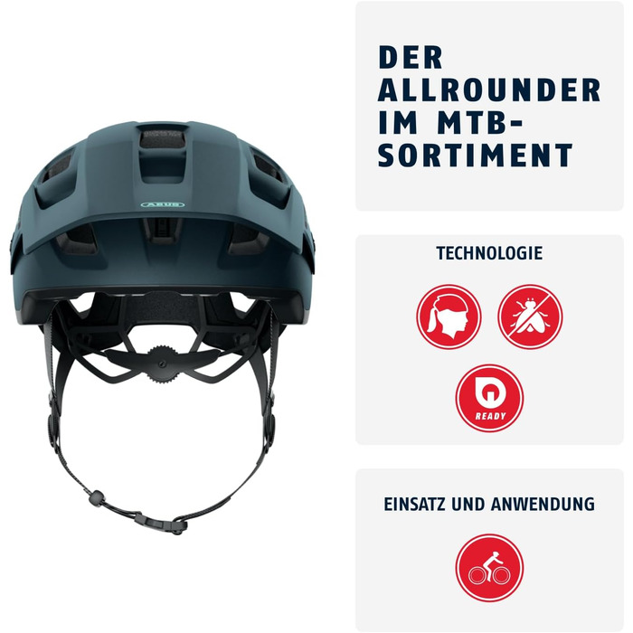 ABUS MoDrop – надійний велосипедний шолом для MTB з вентиляцією, унісекс, індивідуальна посадка