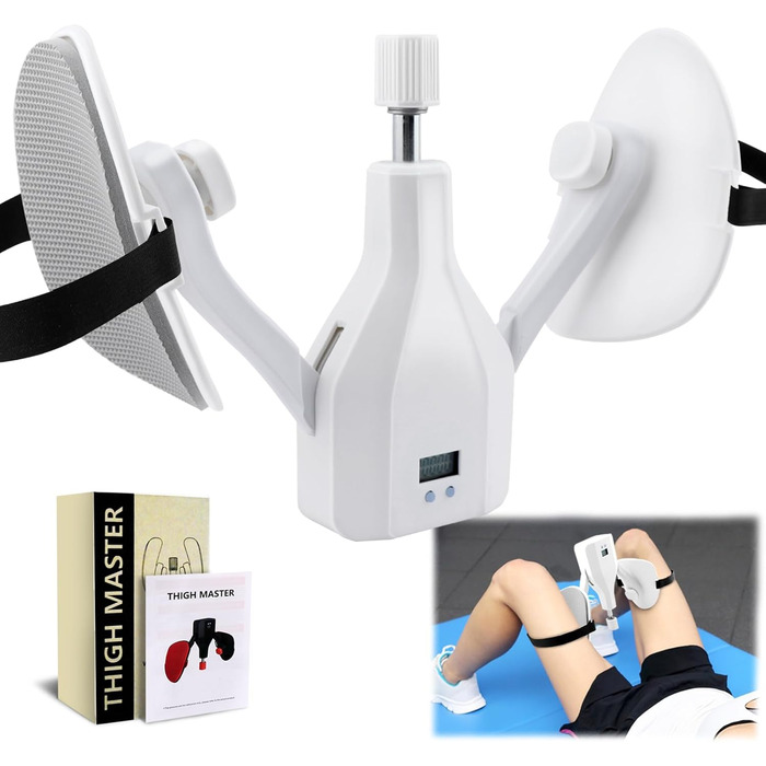 Тренування стегон та внутрішньої поверхні ніг Thigh Master: регульований опір 10.0-35.9 кг, для формування сідниць та зміцнення м'язів тазу