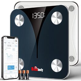 Розумна вага Bisonbody Smart Digitalwaage: аналіз складу тіла, BMI, жир, 8 користувачів, підключення до смартфону