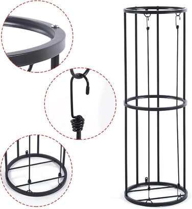 Стійка для зберігання м'ячів: футбольних, баскетбольних, волейбольних. Органайзер для спортивного інвентарю на стіну, чорний